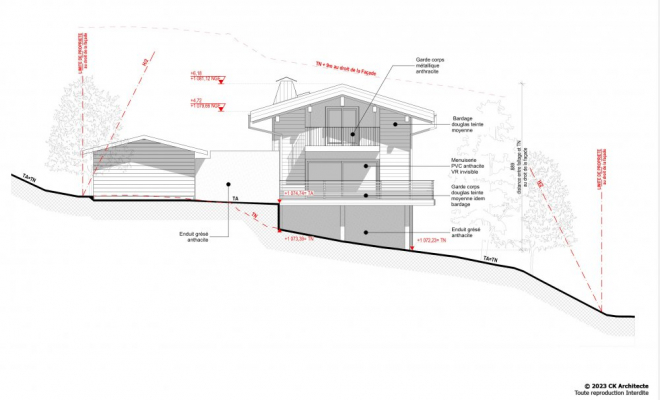 Construction d'un chalet aux Houches (Lot A), Bonneville, CK Architecte