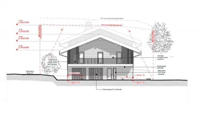 Construction d'un chalet aux Houches (Lot B), Bonneville, CK Architecte