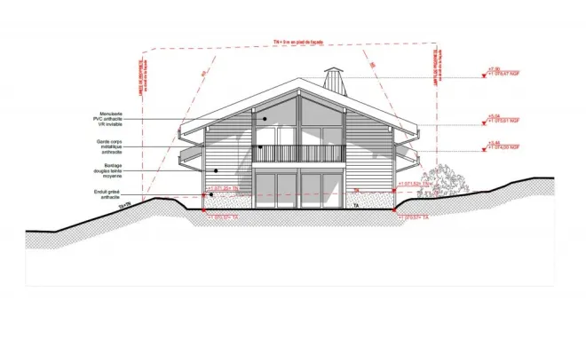 Construction d'un chalet aux Houches (Lot B), Bonneville, CK Architecte