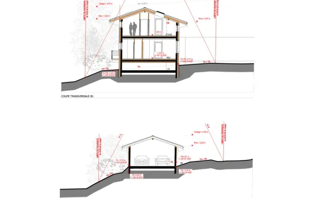 Construction d'un chalet individuel, Bonneville, CK Architecte