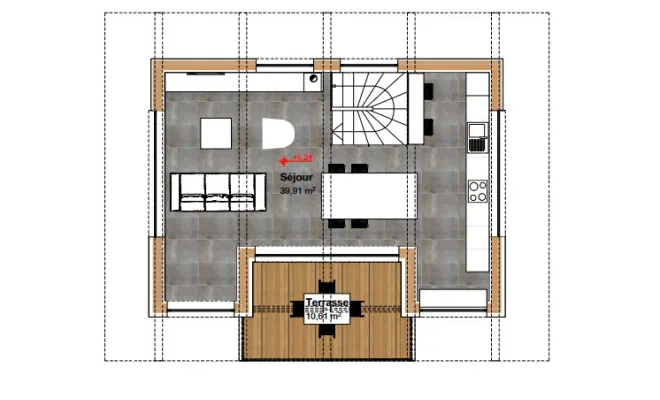 Construction d'un chalet aux Houches, Bonneville, CK Architecte