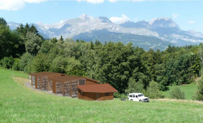 Reconstruction du centre d'élevage des Gypaetes Barbus à Domancy, Bonneville, CK Architecte