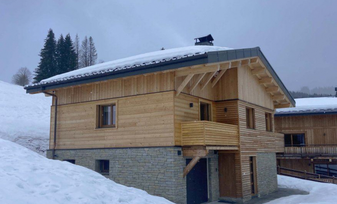 Reconstruction d'un chalet après démolition du chalet existant en station, Bonneville, CK Architecte