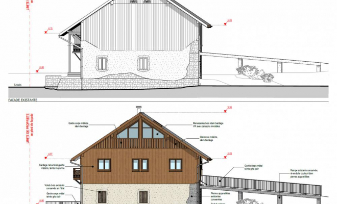 Réhabilitation d'une ferme en logement à Peillonnex, Bonneville, CK Architecte