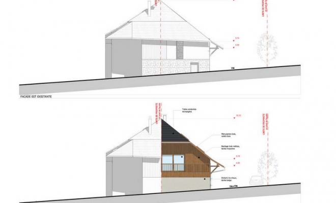 Réhabilitation d'une grange pour créer 2 appartements à St Martin Bellevue, Bonneville, CK Architecte