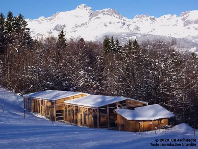 Reconstruction du centre d'élevage des Gypaetes Barbus à Domancy