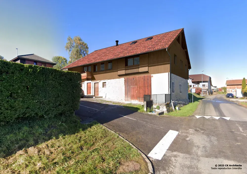 Réhabilitation d'une ferme en logement à Peillonnex